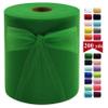 Emerald Green Tulle Fabric Rolls 6 Inch by 200 Yards (600 feet) Fabric Spool Tulle Ribbon for DIY Green Tutu Christmas Gift Wrapping Baby Shower Birthday Party Wedding Decorations Craft Supplies view 1