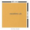 Needlework Canvas Fabric, 50 x 50cms Pcs, 7 Solid Colours and Ecru for Embroidery Fabric. Semi Cross Stitch Cloth for Making Garment Craft, Needle Embroidery, DIY Decoration. Ochre Gold, 4 Pieces view 2