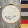 Needlework Canvas Fabric, 50 x 50cms Pcs, 7 Solid Colours and Ecru for Embroidery Fabric. Semi Cross Stitch Cloth for Making Garment Craft, Needle Embroidery, DIY Decoration. Ochre Gold, 4 Pieces view 4