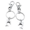 100 Pieces Keyring Keychain Wholesale Suppliers Jewelry Lobster Clasps AJ2X3I Dolphin view 1