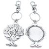 50 Pieces Keyring Keychain Wholesale Suppliers Jewelry Lobster Clasps WP4F5O Life String Tree Oak Cabochon Blank view 1