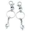 100 Pieces Keyring Keychain Wholesale Suppliers Jewelry Lobster Clasps XF8F6L Music Musical Note view 1