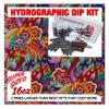 Hydrographic Dip Kit Paisley Colored Flowers 16oz dip demon Hydro dip Dipping view 1