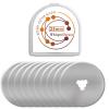 WhisperDream 28mm Rotary Cutter Blades - 10 Pack Replacement Blades - Sharper Cutter for Sewing, Quilting, Fabric and Crafts (Trefoil Hole-28mm) view 1