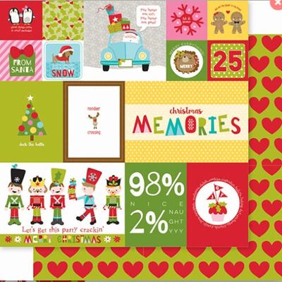 Daily Details - Santa Squad Christmas 12x12 Scrapbook Paper - 5 Sheets