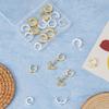 DICOSMETIC 24Pcs Huggie Hoop Earring Findings 24K Gold Plated Huggie Earring with Loop Stainless Steel Leverback Earrings Findings 12/15mm Round Earrings Hooks for Jewelry Making view 4