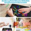 Smasiagon Scratch Paper Art Set: 2 Pack Notebooks Art Supplies and Crafts for Kids Back to School Classroom Ages 3 4 5 6 7 8 9 10 Girls Boys Toys Valentine's Day Birthday Party Travel Favor Games view 3