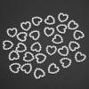 1000PCS Pearl Beads, 11mm Heart Shaped Loose Beads White Heart Crafts Charm Pearls Jewelry Making Supplies for Necklace Bracelet Earring Jewelry Making view 2