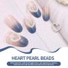 1000PCS Pearl Beads, 11mm Heart Shaped Loose Beads White Heart Crafts Charm Pearls Jewelry Making Supplies for Necklace Bracelet Earring Jewelry Making view 4