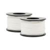 Micro Cord 125 Foot Spool of 1.18 Millimeter 100 Pound Minimum Break Strength Paracord (2 Pack, White) view 1