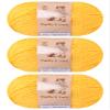 3-Pack Fluffy Wool Blend by Yonkey Monkey. Knitting Crochet DIY Art Crafts (Yellow 003) view 1