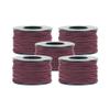 Micro Cord 125 Foot Spool of 1.18 Millimeter 100 Pound Minimum Break Strength Paracord (5 Pack, Burgandy) view 1