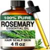 100% Pure Rosemary Oil - 4 Fl Oz Rosemary Essential Oil for Hair, Skin, Diffuser, Aromatherapy & DIY Soap Making Scent view 1