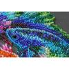 Bead Embroidery Kit Betta Fish Dancing Rainbow Beaded Stitching Heedlepoint Handcraft DIY view 3
