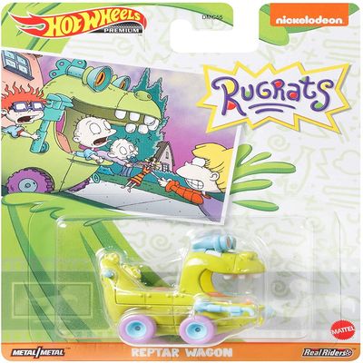 DieCast Hot Wheels Rug Rats Reptar Wagon, Premium 1:64 Scale