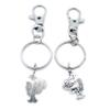 100 Pieces Keyring Keychain Wholesale Suppliers Jewelry Lobster Clasps KT6G8Z Hen Chicken view 1