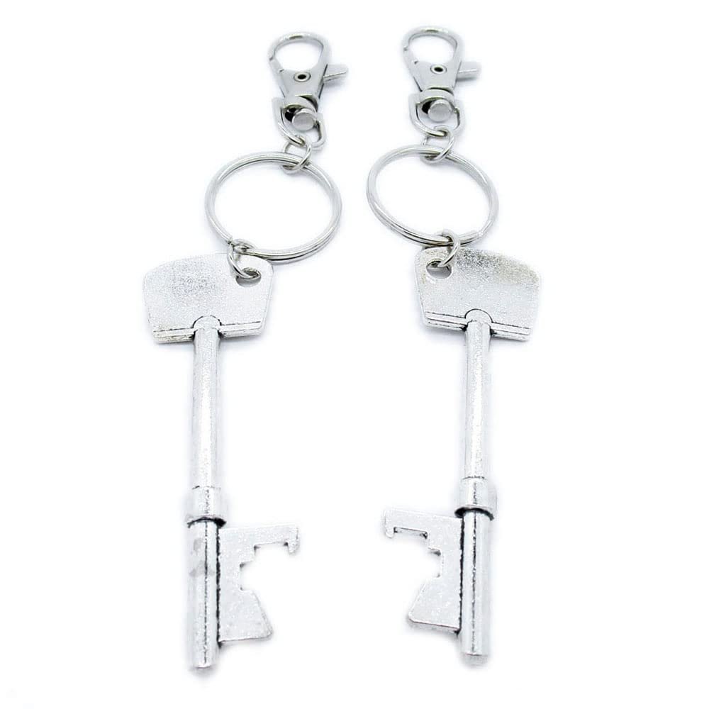 50 Pieces Keyring Keychain Wholesale Suppliers Jewelry Lobster Clasps KE7P7B Key Bottle Opener