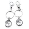 100 Pieces Keyring Keychain Wholesale Suppliers Jewelry Lobster Clasps YJ7G6J Elizabeth II Queen Lady Portrait view 1