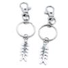 5 Pieces Keyring Keychain Wholesale Suppliers Jewelry Lobster Clasps UO5F9Q Fish Bone Fishbone view 1