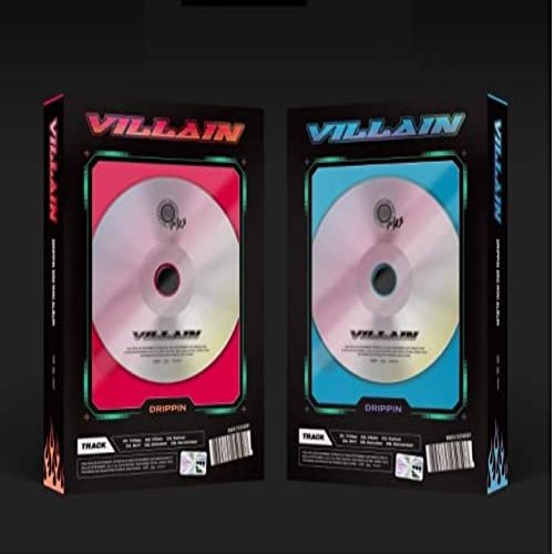 DRIPPIN - Villain (3rd Mini Album) [Random ver.]+Folded Poster+CultureKorean Gift(Decorative Stickers,Photocards)