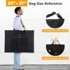 Nicpro Light Weight Art Portfolio Bag, 23 x 31 Inches Art Portfolio Case with Shoulder & Handle Carry, for Artwork, Poster, Sketch Drawing, Canvas, Photography, Solar Panel Storage view 3