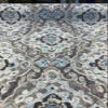 Outdoor Stamped Damask Stone Gray PKL Studio Fabric by The Yard view 3