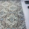 Outdoor Stamped Damask Stone Gray PKL Studio Fabric by The Yard view 4