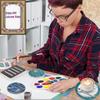 Rolin Roly Resin Round Tray Mold Wave Silicone Coaster Mould Jewelry Holder Epoxy Molds Cup Mat Casting Moulds for Making Crafts Such as Cup mat, Tea Tray, Fruit Plate, Home Ornament view 4