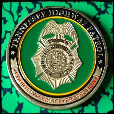 Tennessee State Highway Patrol Police Department Challenge Art Coin