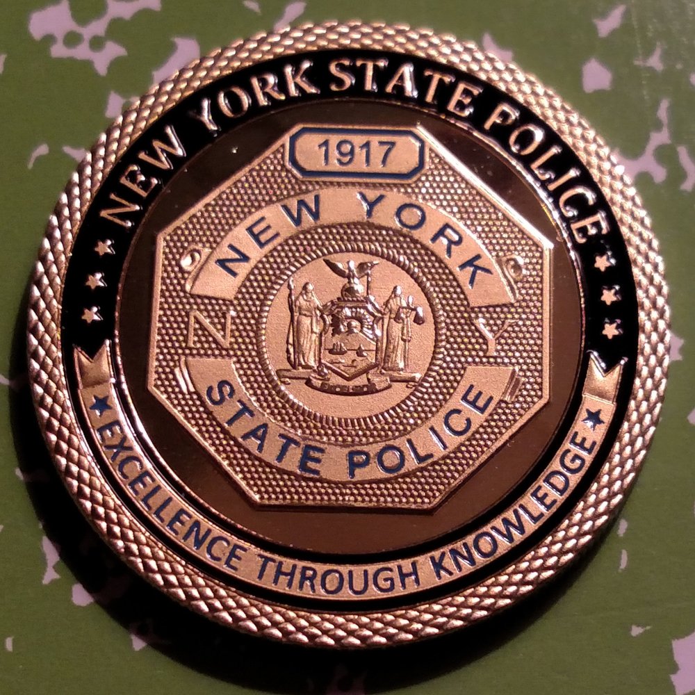 New York State Highway Patrol Police Department Challenge Art Coin