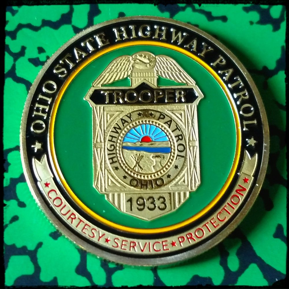 Ohio State Highway Patrol Police Department Challenge Art Coin