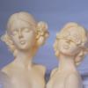 2 Pack Braid Girl Shape Portrait Candle Resin Mold - Resin Casting Silicone Molds for Home Decor & Candle Making Wave Spiral Mold view 1