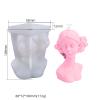2 Pack Braid Girl Shape Portrait Candle Resin Mold - Resin Casting Silicone Molds for Home Decor & Candle Making Wave Spiral Mold view 3