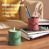 Concrete Planter Mold with Tray DIY Succulent Pots Best Mom Ever Gift Making Tools Homemade Plaster Candle Jar Silicone Mould view 4