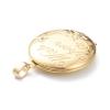 Craftdady 10pcs 18K Gold Flat Round Photo Locket Pendants Brass Cubic Zirconia Picture Frame Charms with Moon Star Pattern 29.5x25.5mm for Necklaces Personalized Jewelry Crafts Making view 4