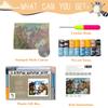 EMISTEM Latch Hook Kits for Adults - DIY Latch Hook Rug Kits, Crochet Kit for Beginners, Rug Making Kits with Printed Canvas, Gift Packaging. (Three Horses,15x21) view 2