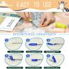 EMISTEM Latch Hook Kits for Adults - DIY Latch Hook Rug Kits, Crochet Kit for Beginners, Rug Making Kits with Printed Canvas, Gift Packaging. (Three Horses,15x21) view 3