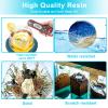 Teexpert Epoxy Resin Crystal Clear: 64OZ Epoxy Resin kit Fast Curing Heat Resistant for Casting Coating Art DIY Craft Jewelry Wood Table Top Flower Preservation- 2 Part(32OZ Resin and 32OZ Hardener) view 4