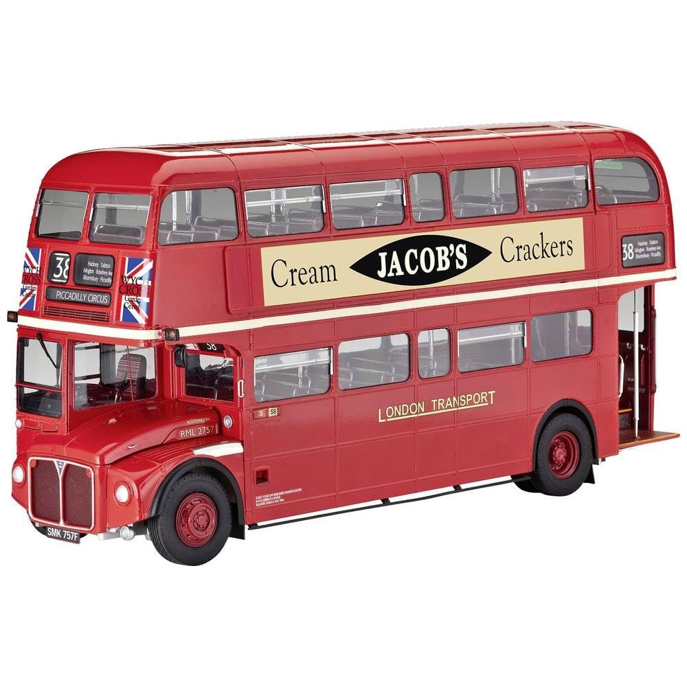 Revell Germany London Double Decker Bus (Platinum Limited Edition) Plastic Model Kit, 1/24 Scale