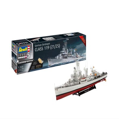 Revell 05179 Destroyer Class 119 (Z1/Z5) Platinum Edition 1:144 Scale Unbuilt/Unpainted Plastic Model Kit