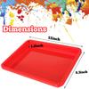 12 Pack Activity Plastic Art Trays,Multicolor Plastic Art Trays,Serving Tray for Art and Crafts,DIY Projects,Painting,4 Color view 2