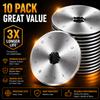 Kingsource 28mm Rotary Cutter Blades 10 Pack SKS-7 Steel, Sharp Replacement Blades for Quilting, Sewing, Fabric Cutting, Fits Olfa, Fiskars, Durable and Precise view 2