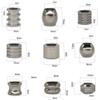18pcs Beard Beads for Men, Viking Beard Beads, Viking Hair Beads, Beard Ornaments for Men Hair Beard Beads Braiding Beads Stainless Steel Dread Beads Viking Jewelry view 3