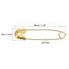 MECCANIXITY Safety Pins 1 Inch Metal Sewing Pins with Box for Office Home Gold Tone 480 Count view 2