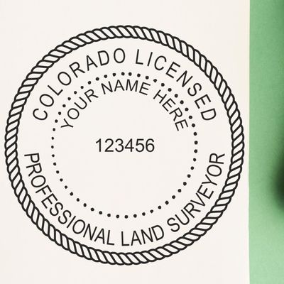 Colorado Professional Land Surveyor Seal Stamp - Colorado PLS Stamp for Professional Surveyors, Ideal Size 1-5/8. Ideal for Colorado Land Surveyors - Essential Tool for Surveying Tasks