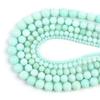 HZLXF1 Natural Gem Angelite Stone Beads Smooth Round Loose Spacer Beads for Jewelry Making DIY Bracelet Perles 15" 4/6/8/10/12mm (Item Diameter : 6mm 61pcs Beads) view 2