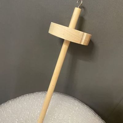 1PC Spinning hammer DIY wool ply pet scarf weaving commemorative solid wood twister (A)