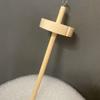 1PC Spinning hammer DIY wool ply pet scarf weaving commemorative solid wood twister (A) view 1