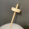 1PC Spinning hammer DIY wool ply pet scarf weaving commemorative solid wood twister (A) view 4