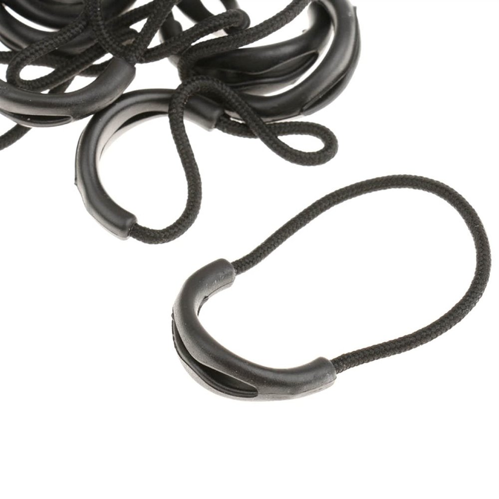 Liovns Mdingbao-Zippers 10pcs Zipper Pulls Cord Ends Lock Zip Puller Fastener Slider Replacement DIY, Strong and Sturdy